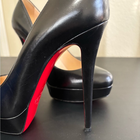 👠 Christian Louboutin Black Leather Platform Pumps main image 8